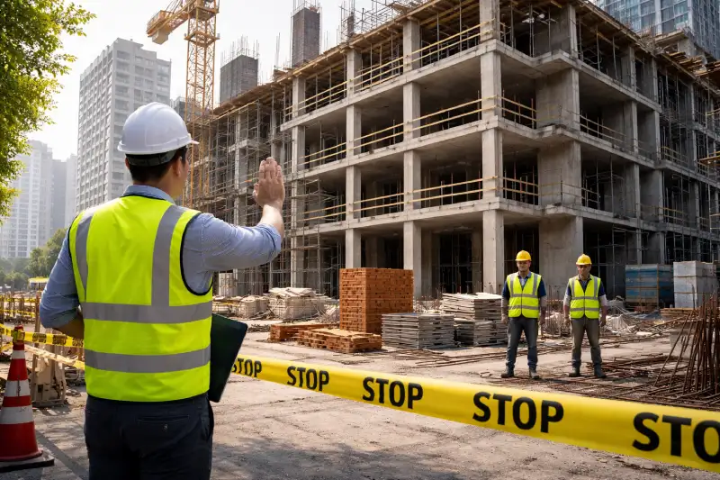 دستور توقف عملیات ساختمانی