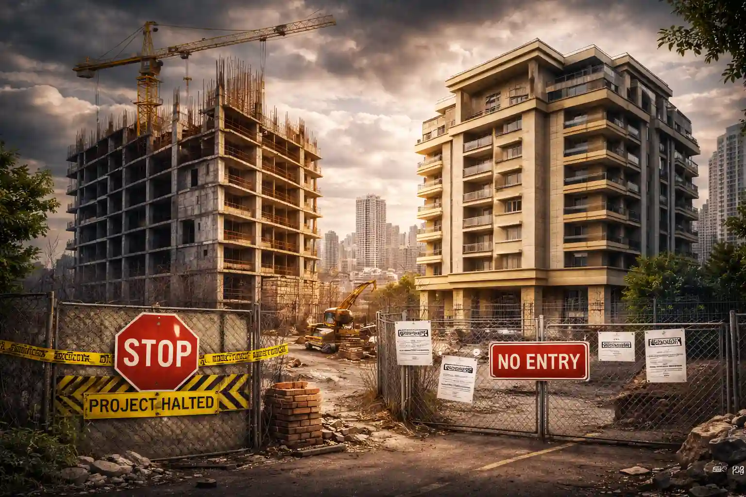 عدم صدور پایان‌کار ساختمان